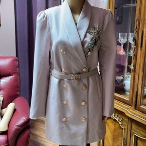 Reposh: L’ATISTE Mauve Blazer Dress size L NWT